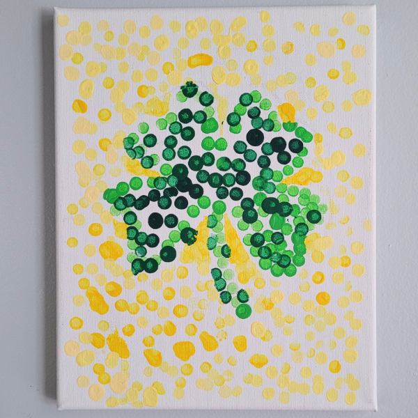 Shamrock Painting for St. Patrick's Day Blends of Abundance